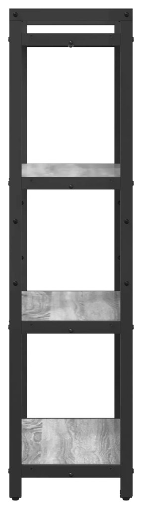 vidaXL Βιβλιοθήκη Γκρι sonoma 60 x 30 x 118 εκ Επεξεργασμένο ξύλο