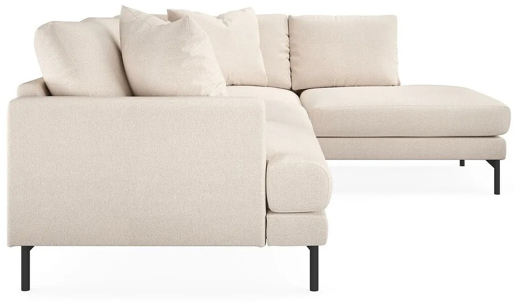 Γωνιακός Καναπές Seattle T103, Beige, 294x200x91cm, 133 kg, Πόδια: Μέταλλο | Epipla1.gr