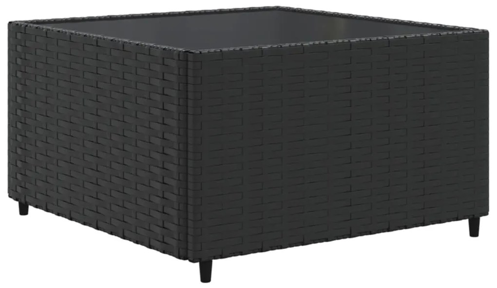 vidaXL Σαλόνι Κήπου 5 Τεμαχίων Μαύρο από Συνθετικό Ρατάν με Μαξιλάρια