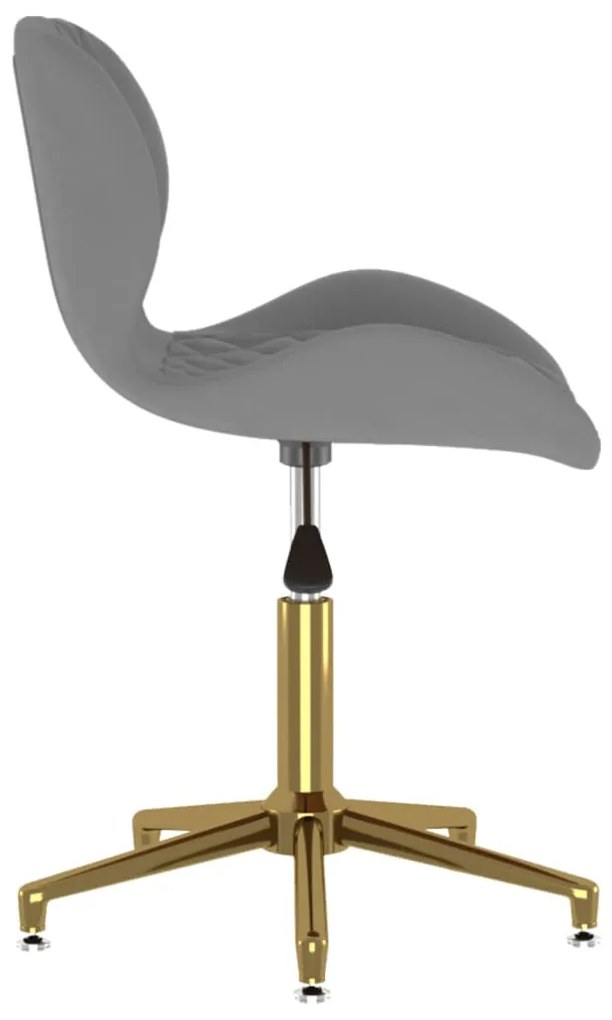 vidaXL 335041  Swivel Dining Chair Dark Grey Velvet