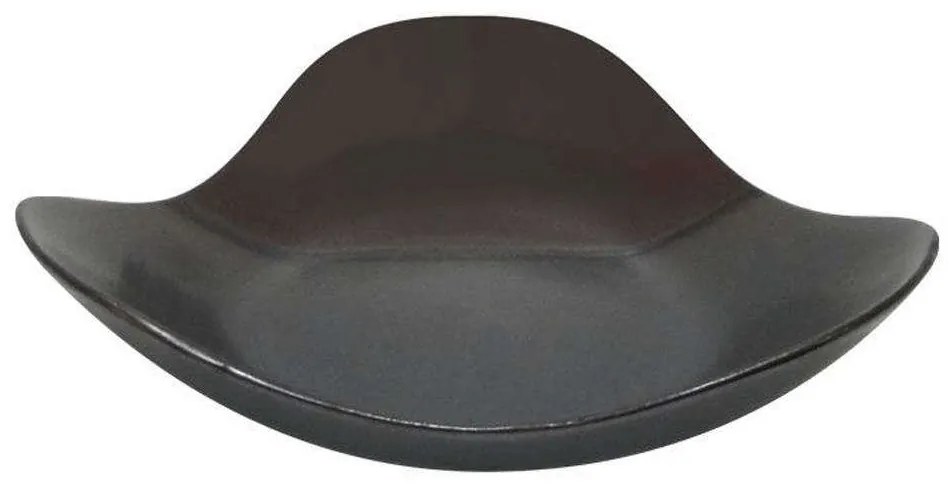 Διακοσμητική Πιατέλα 003-223-085 25,5x24,5x6cm Grey-Brown Ceramic