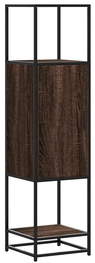 vidaXL Highboard καφέ δρυς Κατασκευασμένο ξύλο και μέταλλο