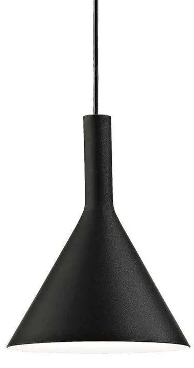 Φωτιστικό Οροφής Cocktail 074344 20x32/241cm 1xE14 40W Black Ideal Lux