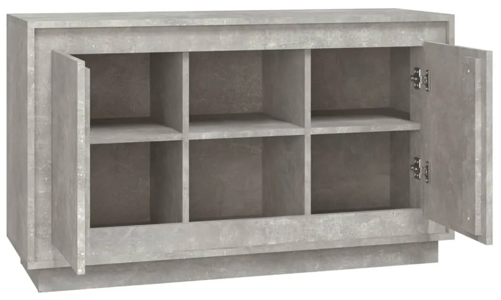 vidaXL Ντουλάπι Γκρι Σκυροδέματος 102x35x60 εκ. Επεξεργασμένο Ξύλο