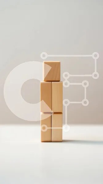 Intra Συλλεκτικό Ξύλινο Παζλ Plywood  4mm - Απλός και μινιμαλιστικός Ξύλινος Πύργος Σε Ξύλινο Κουτί - Διαστάσεις: 10x10 cm – 25 κομμάτια