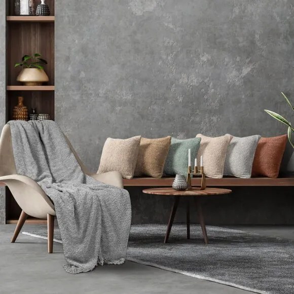 Beauty Home Μαξιλαροθήκη διακοσμητική Lamb Art 8571 42x42 Γκρι