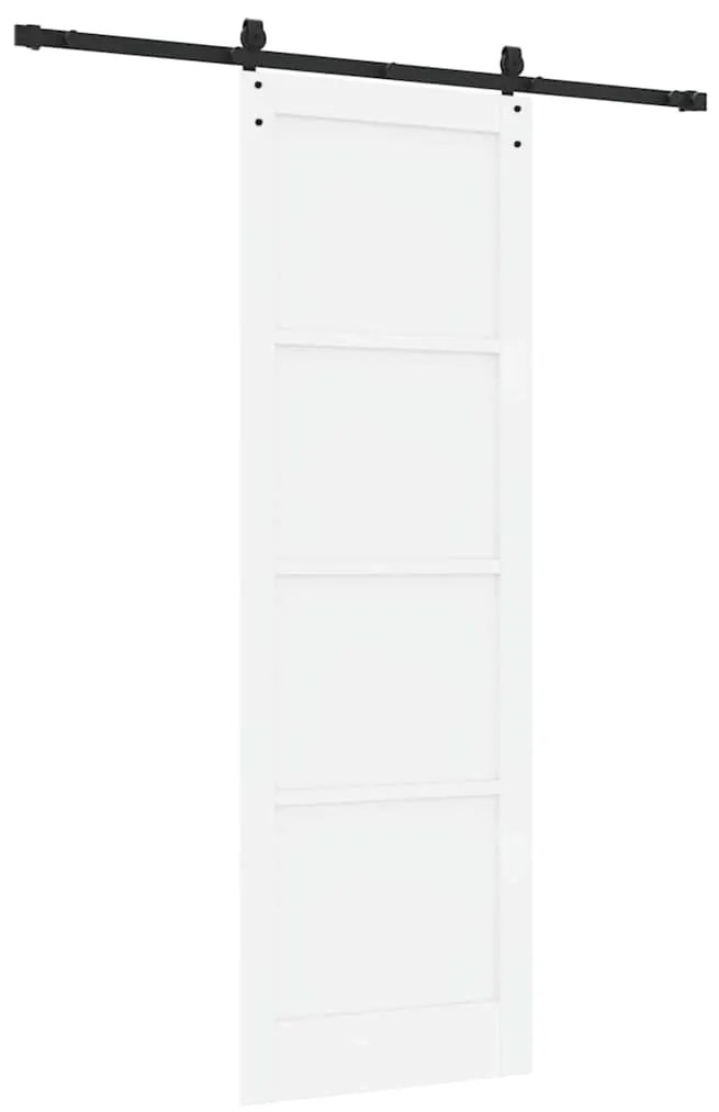vidaXL Συρόμενη Πόρτα Άλλο ORKDAL Λευκό και μαύρο 78 x 232 cm