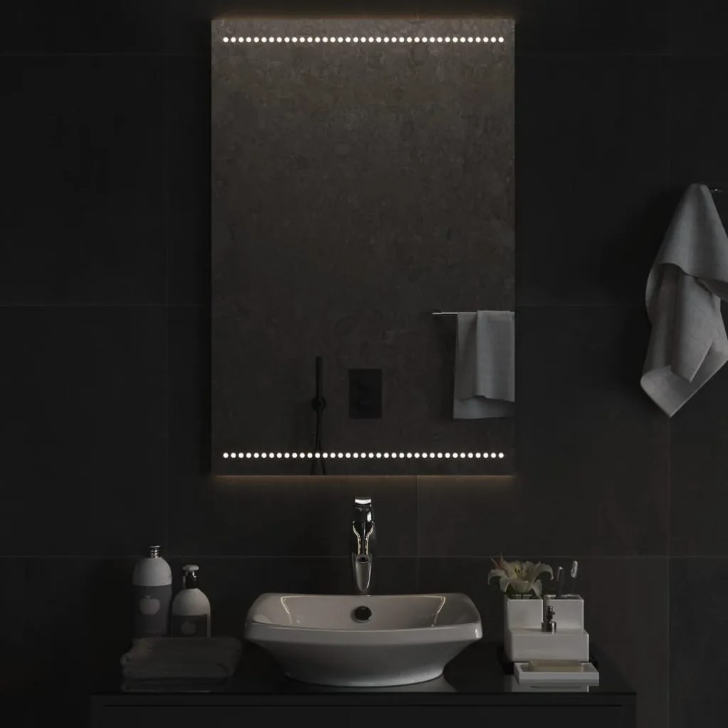 vidaXL Καθρέφτης Μπάνιου με LED 60x90 εκ.