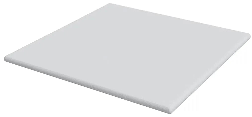vidaXL Στρώματα Λευκό 200 x 200 cm 100% ύφασμα πολυεστέρα με τζακάρ