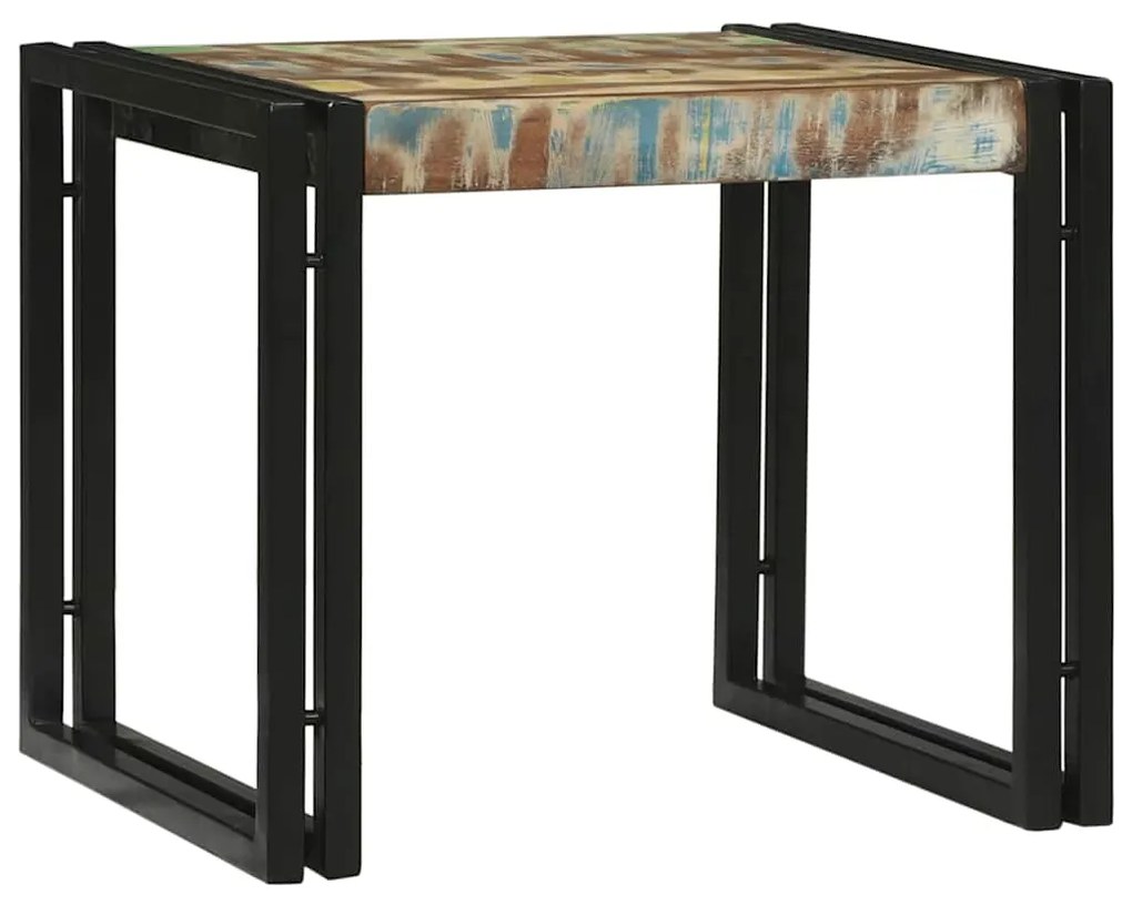 vidaXL Τραπεζάκι σαλονιού 2 pcs Πολύχρωμο Στερεό Ανακτηθέν Ξύλο