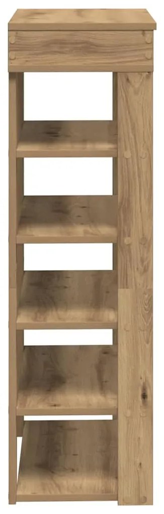 vidaXL Ράφι παπουτσιών  Artisan Oak 60x30x98 cm Κατασκευασμένο ξύλο