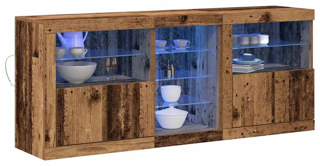 vidaXL Πλαϊνό γραφείο Παλαιό ξύλο 162 x 37 x 67 εκ. Επεξεργασμένο ξύλο