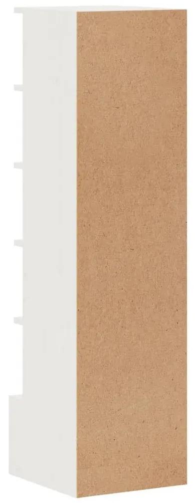 Παπουτσοθήκη Λευκή 28 x 30 x 104 εκ. από Μασίφ Ξύλο Πεύκου