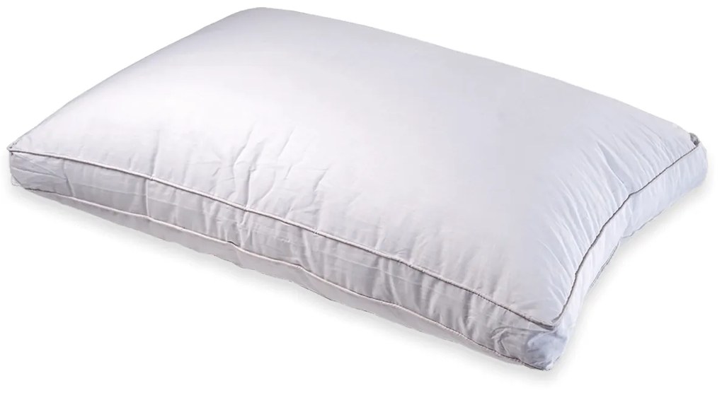 272 Μαξιλάρι Percale100%  Cotton Down Proof Δίγαζο Pipingμε φάσα50 Χ 70 cm