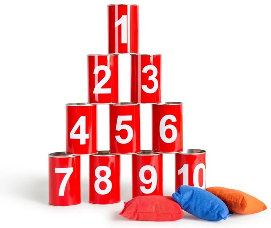 Παιχνίδι Στόχου Bs Toys Τενεκεδάκια Κόκκινο
