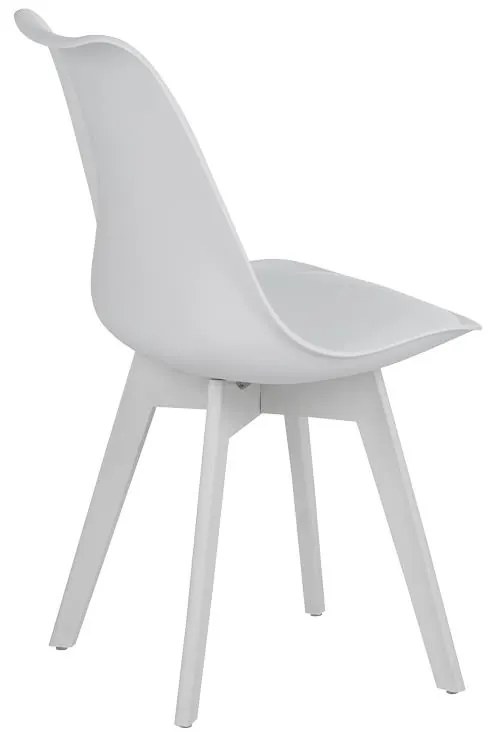 Καρέκλα Gaston I PP-PU σε λευκή απόχρωση 48.5x53.5x81.5εκ. 48.5x53.5x81.5 εκ.