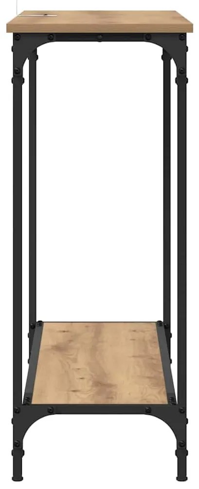 vidaXL Τραπέζι κονσόλας με ράφι artisan δρυς 101 x 30.5 x 75 εκ