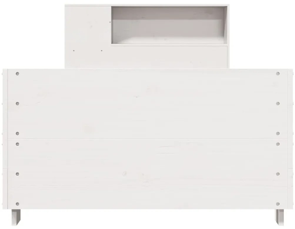 vidaXL Σκελετός Κρεβ. Χωρίς Στρώμα Λευκό 90x200 εκ Μασίφ Πεύκο