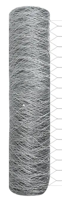 vidaXL Φράχτης Hexagon 0.8x25 m Γαλβανισμένος Χάλυβας