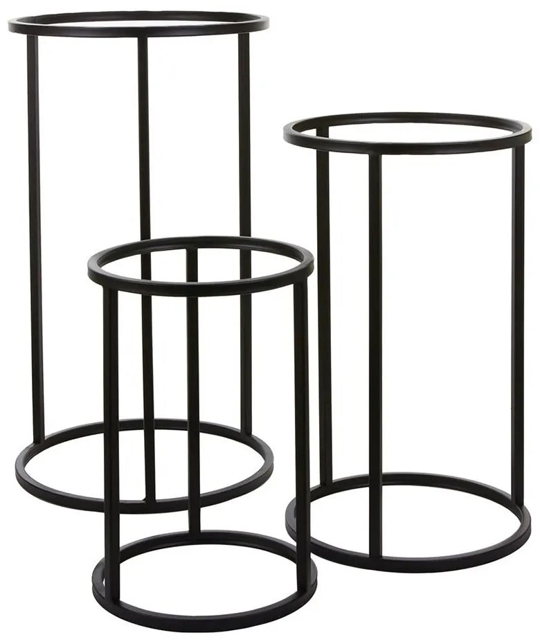 Ανθοστήλη Μεταλλική 02.1052936 Φ37x60cm Black Metal