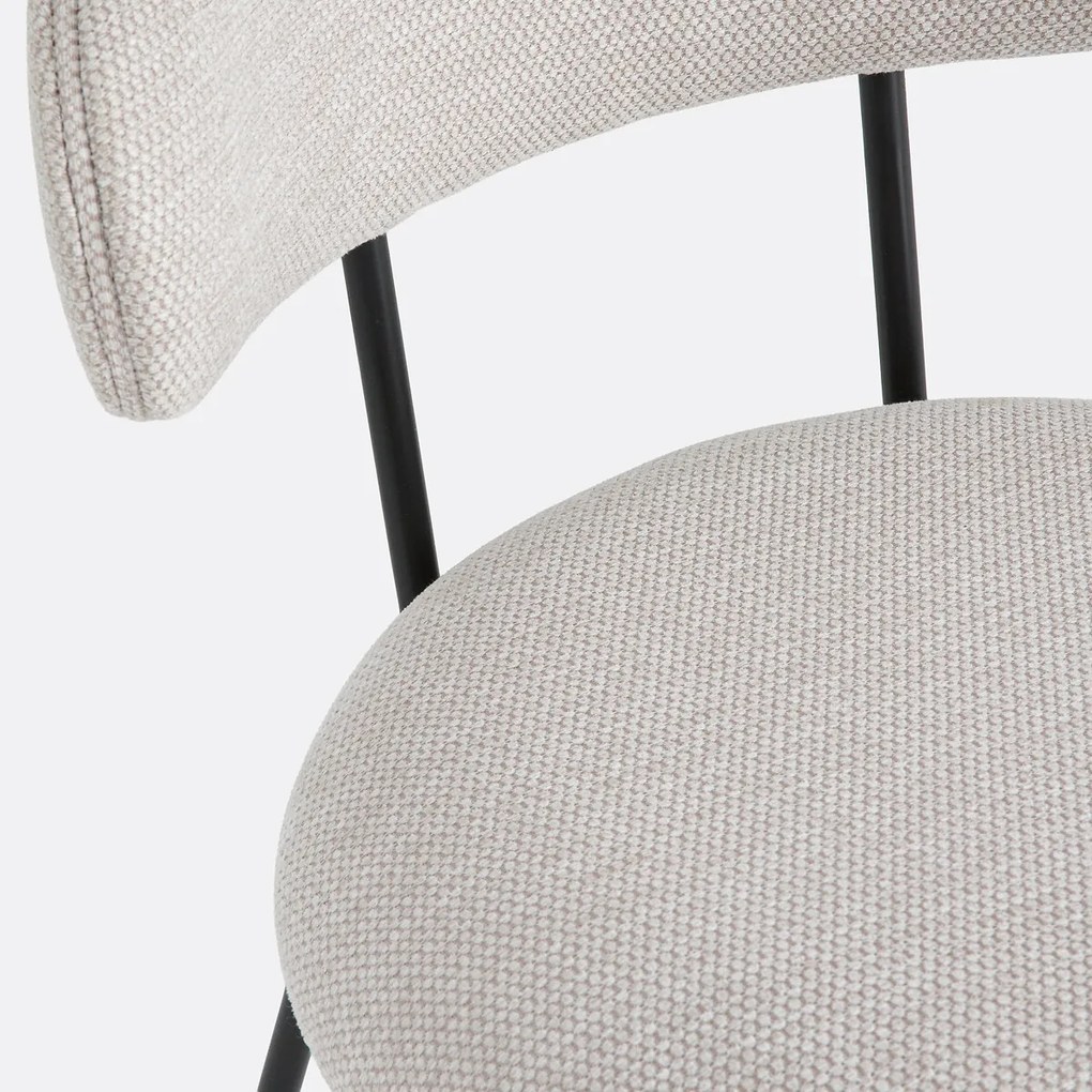 Σετ 2 υφασμάτινες καρέκλες Clarvia