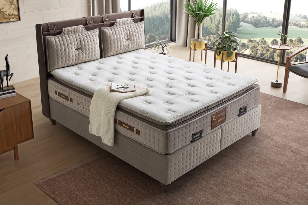 Στρώμα &#039;&#039;QUANTUM TECK&#039;&#039; pocket spring+gel memory foam+latex 36-38cm 160x200