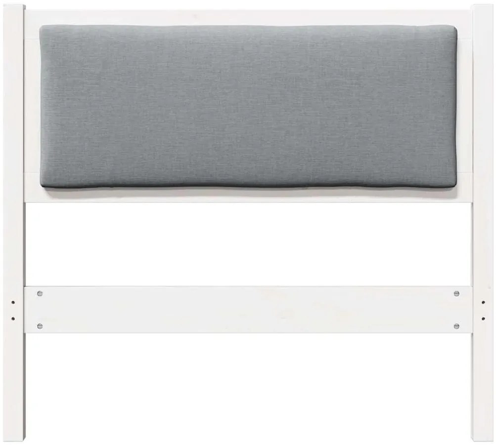 vidaXL Κεφαλάρι Άλλο Λευκό 100 cm Μασίφ ξύλο πεύκου