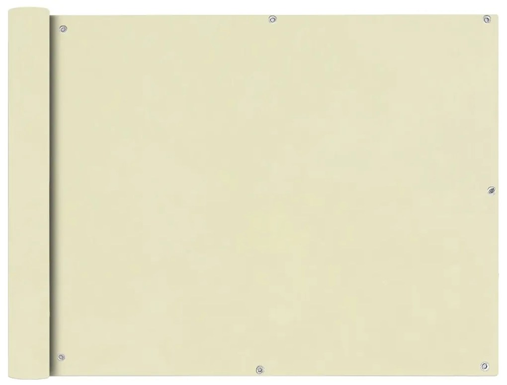 Διαχωριστικό Βεράντας Κρεμ 90 x 400 εκ. από Ύφασμα Oxford
