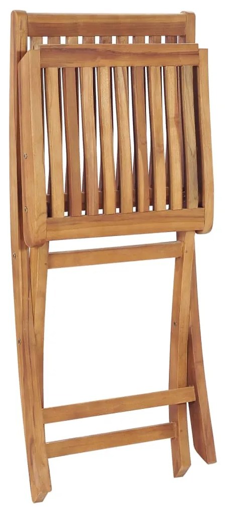 vidaXL Καρέκλες Κήπου Πτυσσόμενες 2 τεμ. από Μασίφ Ξύλο Teak