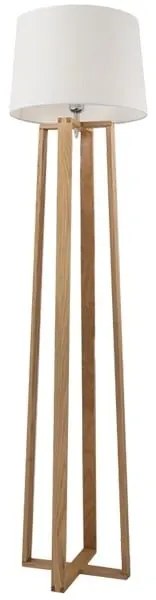Φωτιστικό Δαπέδου Ξύλινο Tower 01264 White GloboStar Wood