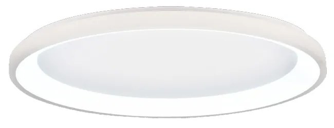Πλαφονιέρα Οροφής D60x5cm LED 28W 3CCT 2800lm Λευκό Μέταλλο-Ακρυλικό Inlight 42044-B-White