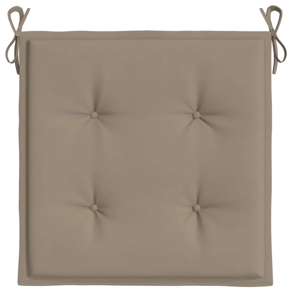 vidaXL Μαξιλάρια Καρέκλας Κήπου 6 τεμ. Taupe 50x50x3 εκ. Oxford Ύφασμα