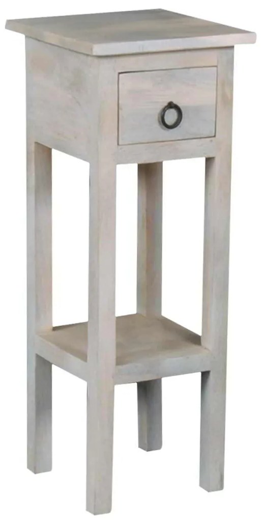 Τραπεζάκι Classic Stand H65cm Ψηλό Antique Λευκό