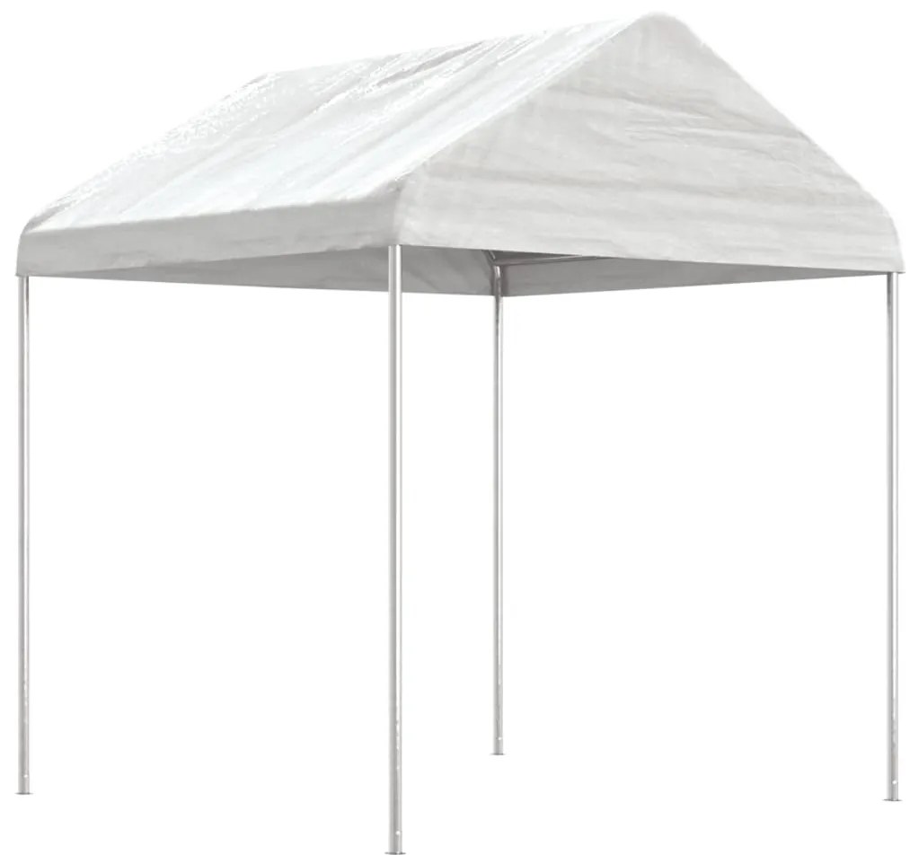 vidaXL Κιόσκι με Τέντα Λευκό 6,69 x 2,28 x 2,69 μ. από Πολυαιθυλένιο