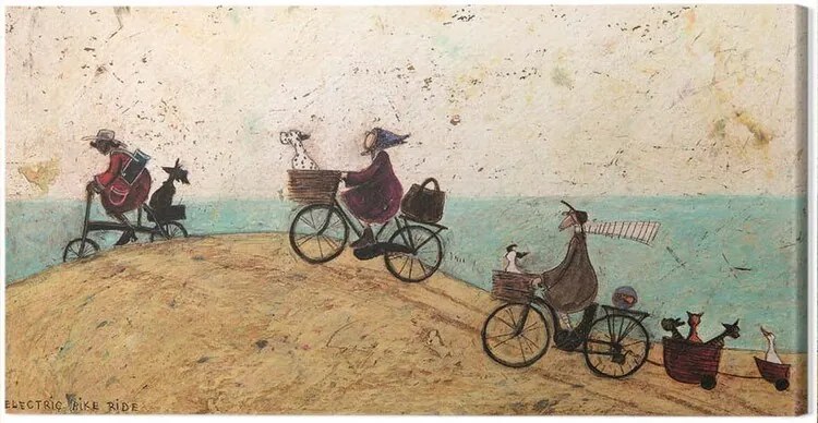 Εκτύπωση καμβά Sam Toft - Electric Bike Ride