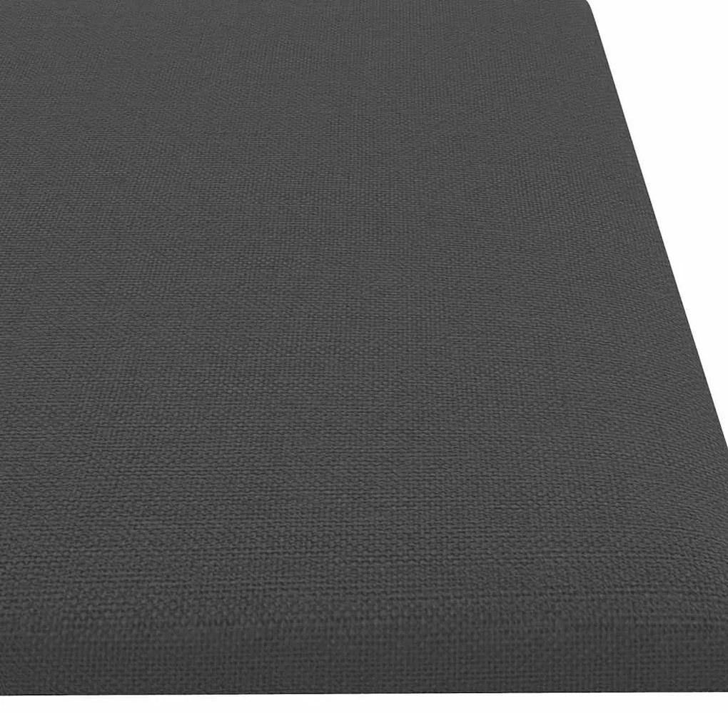 vidaXL Πάνελ Τοίχου 12 τεμ. Σκούρο Γκρι 60x15 εκ. 1,08 μ² Υφασμάτινα
