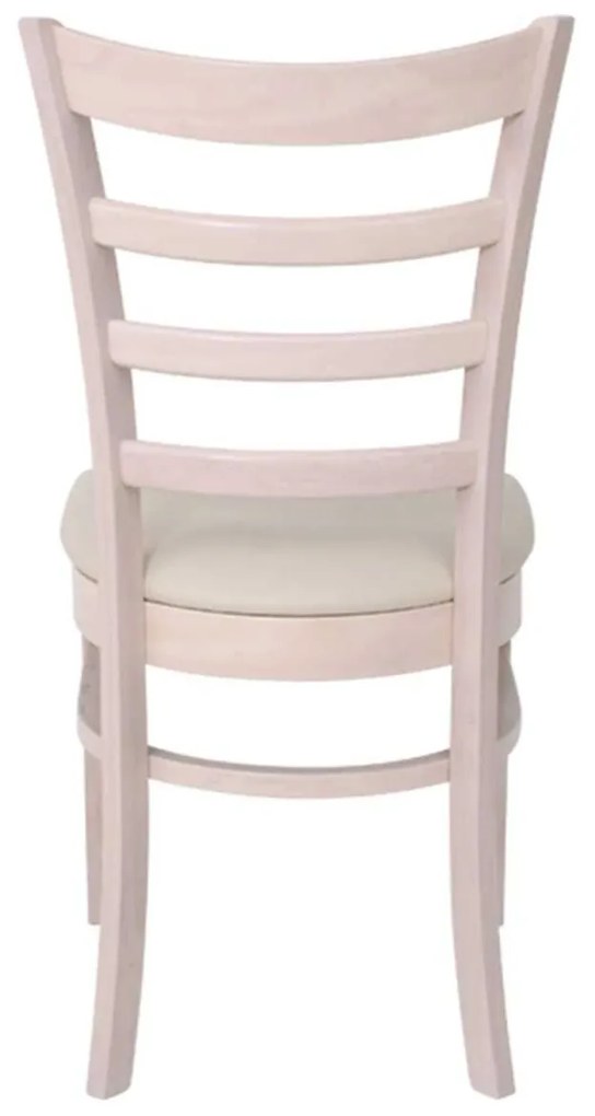 NATURALE Καρέκλα White Wash, Pu Εκρού   2τμχ
