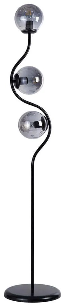 Φωτιστικό Δαπέδου 534LUN5457 Φ30x155cm 3xE27 40W Fume-Black Opviq