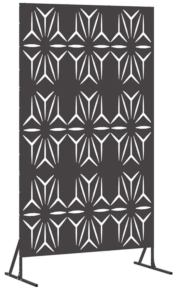 vidaXL Οθόνη Ιδιωτικότητας Μαύρο 100 x 50 x 180 εκ. Ατσάλι