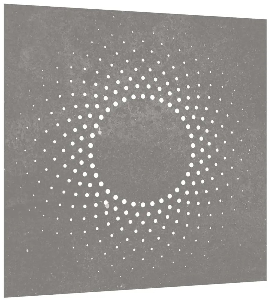 vidaXL Διακοσμητικό Κήπου Επιτοίχιο Σχ. Ήλιος 55x55 εκ. Ατσάλι Corten