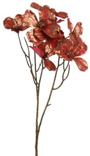 Beauty Home Λουλούδι Κόκκινο Χρυσό 6 x 12  x 75 cm