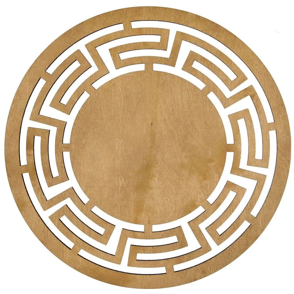 Σουπλά Labyrinth (Σετ 4Τμχ) 790PYN1113 36x36cm Honey Hermia Ξύλο