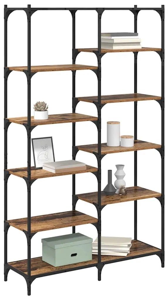 vidaXL Ράφι Βιβλίων Παλαιό ξύλο 100 x 32 x 170 εκ Επεξεργασμένο ξύλο