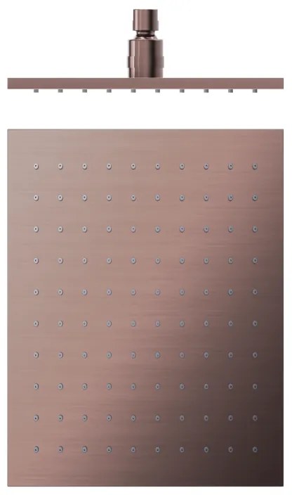 Sparke LUME-17 Κεφαλή Ντουζ Τετράγωνη Ροζ Χρυσό 25x25cm