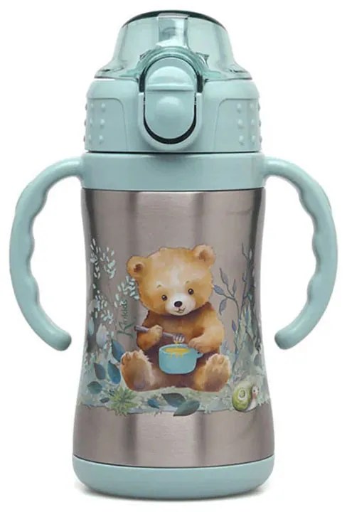 Παγούρι - Θερμός 280ml Με Καλαμάκι Kiokids Little Beer 3807