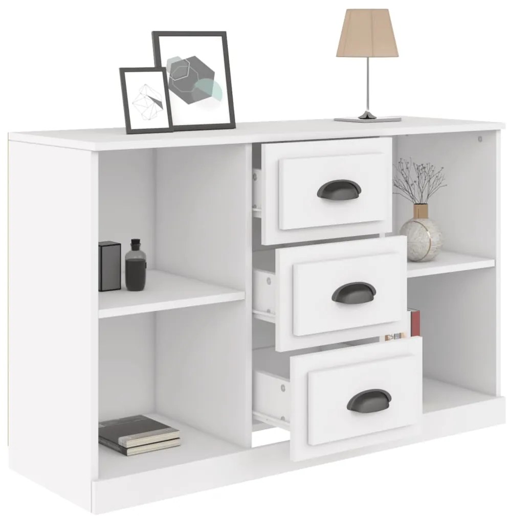 vidaXL Ντουλάπι Λευκό 104,5 x 35,5 x 67,5 εκ. από Επεξεργασμένο Ξύλο