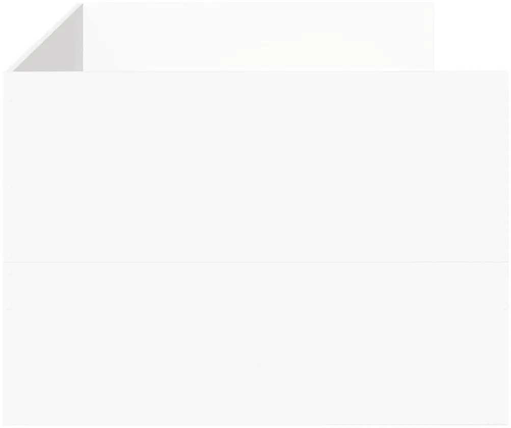 vidaXL Καναπές Κρεβάτι με Συρτάρια Χωρίς Στρώμα Λευκός 75x190 εκ.