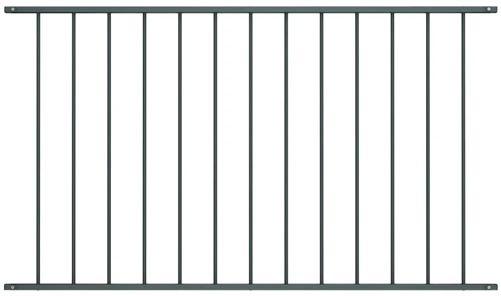 Πάνελ Περίφραξης Ατσάλι με Ηλεκτροστατική Βαφή Ανθρακί 1,63x1,25 μ.