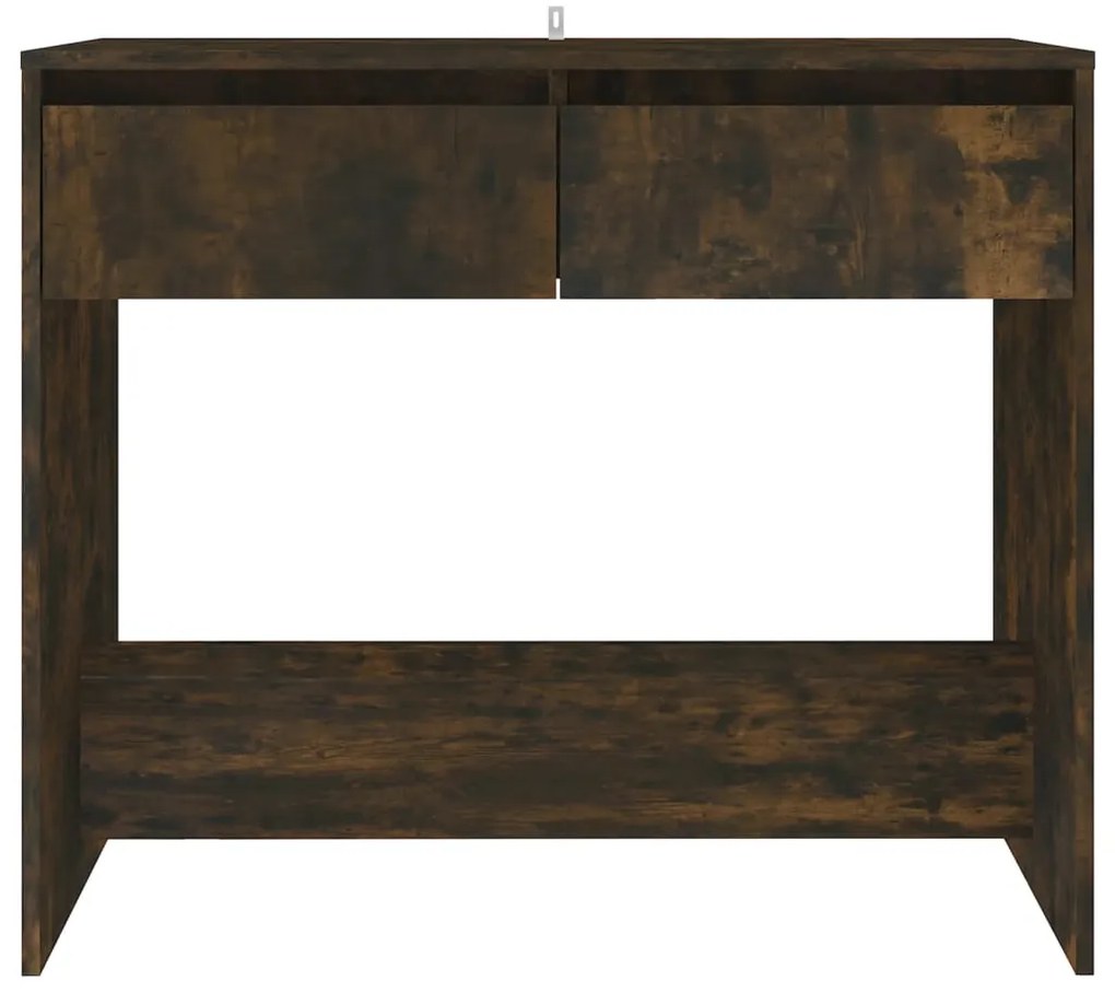vidaXL Τραπέζι Κονσόλα Καπνιστή Δρυς 89x41x76,5 εκ. Επεξεργασμένο Ξύλο
