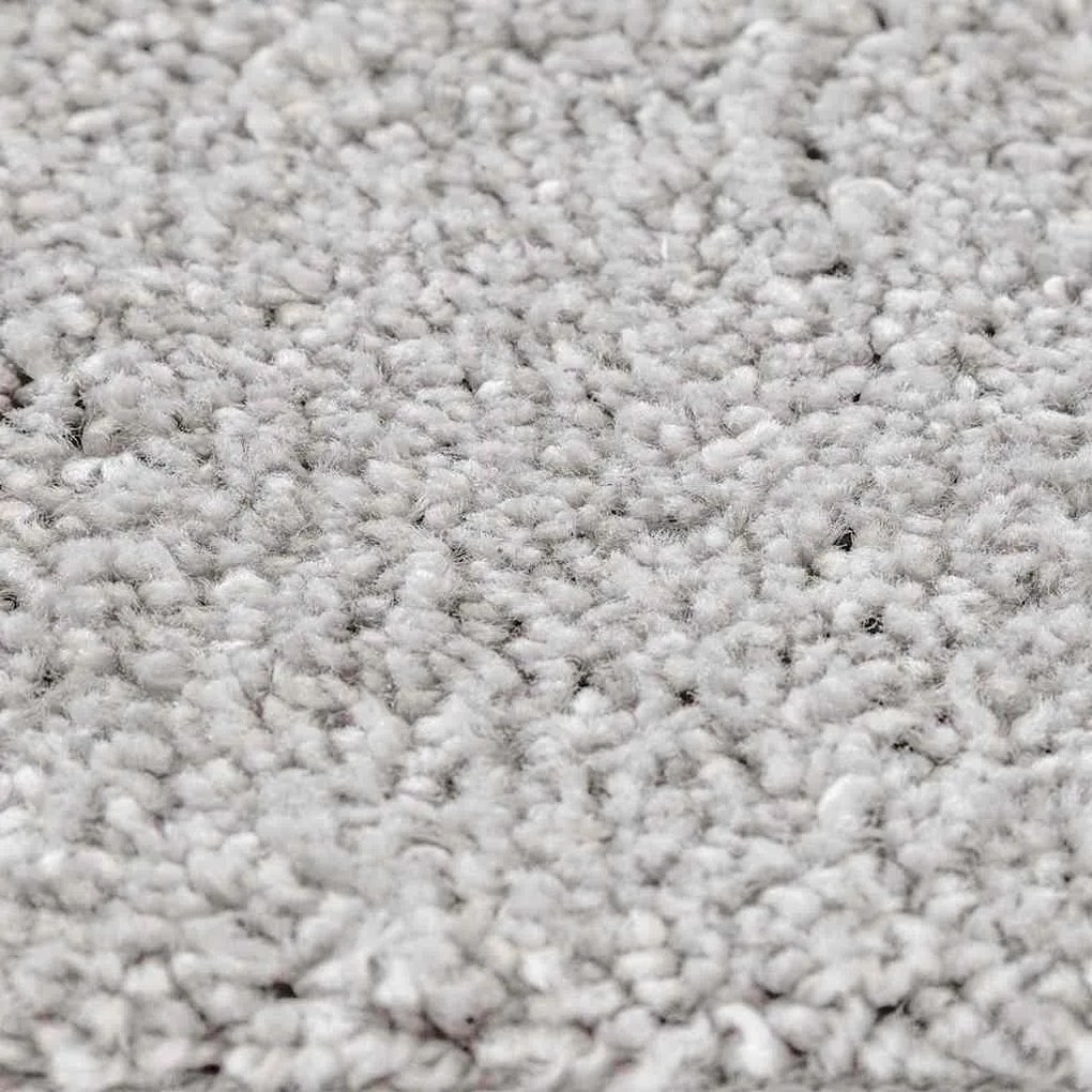 vidaXL Αντιολισθητικό Σαγκί Χαλάκι Γκρι 160 x 160 cm PP